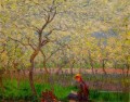 Un verger au printemps Claude Monet Fleurs impressionnistes